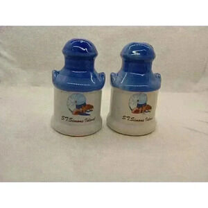 ST Simons Island salt&pepper shaker Vtg Collectable Kitchen Decor Sea Shells